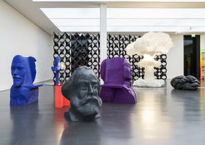 Installationsansicht 3D-Prints Tobias Rehberger